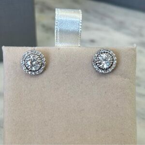 Vintage faux diamond earrings